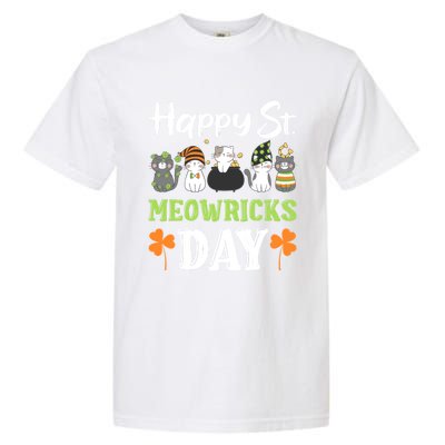 St Patricks Day Outfit Cute Cats Gift Garment-Dyed Heavyweight T-Shirt