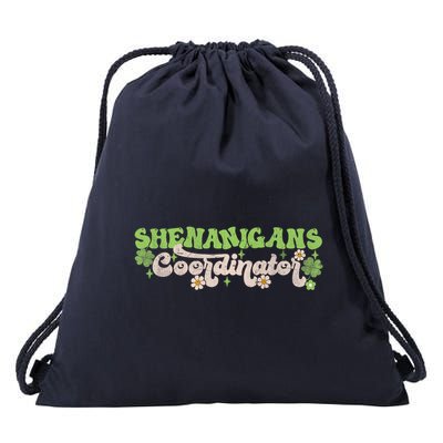 St Patricks Day Shenanigans Coordinator Groovy Drawstring Bag