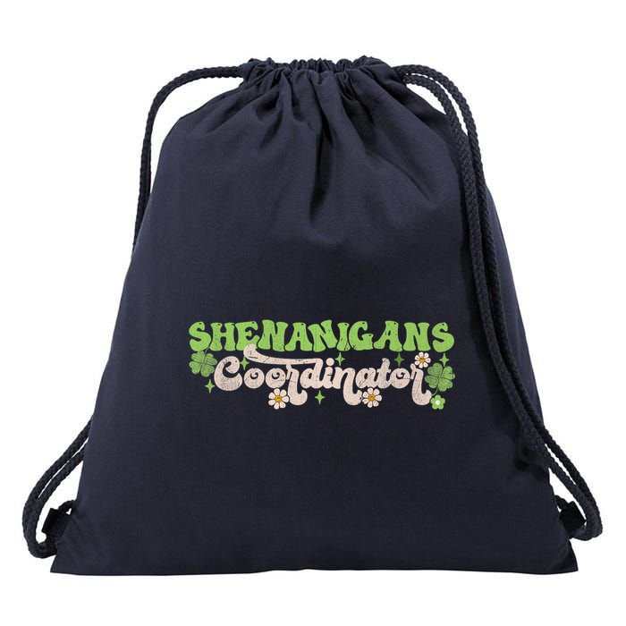 St Patricks Day Shenanigans Coordinator Groovy Drawstring Bag