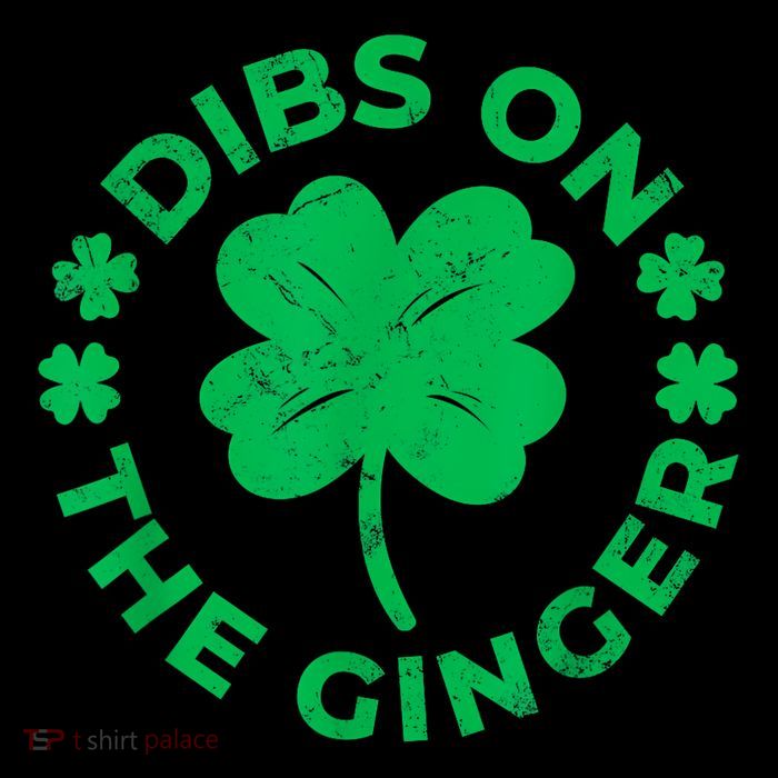 St Patricks Dibs On The Ginger Drawstring Bag
