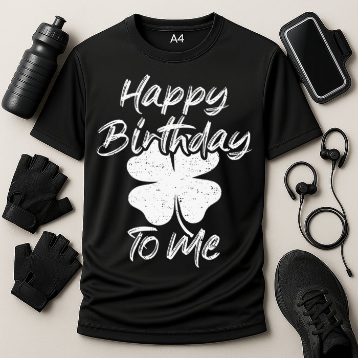 St. Patrick's Day Happy Birthday Lucky Leprechaun Irish Cooling Performance Crew T-Shirt