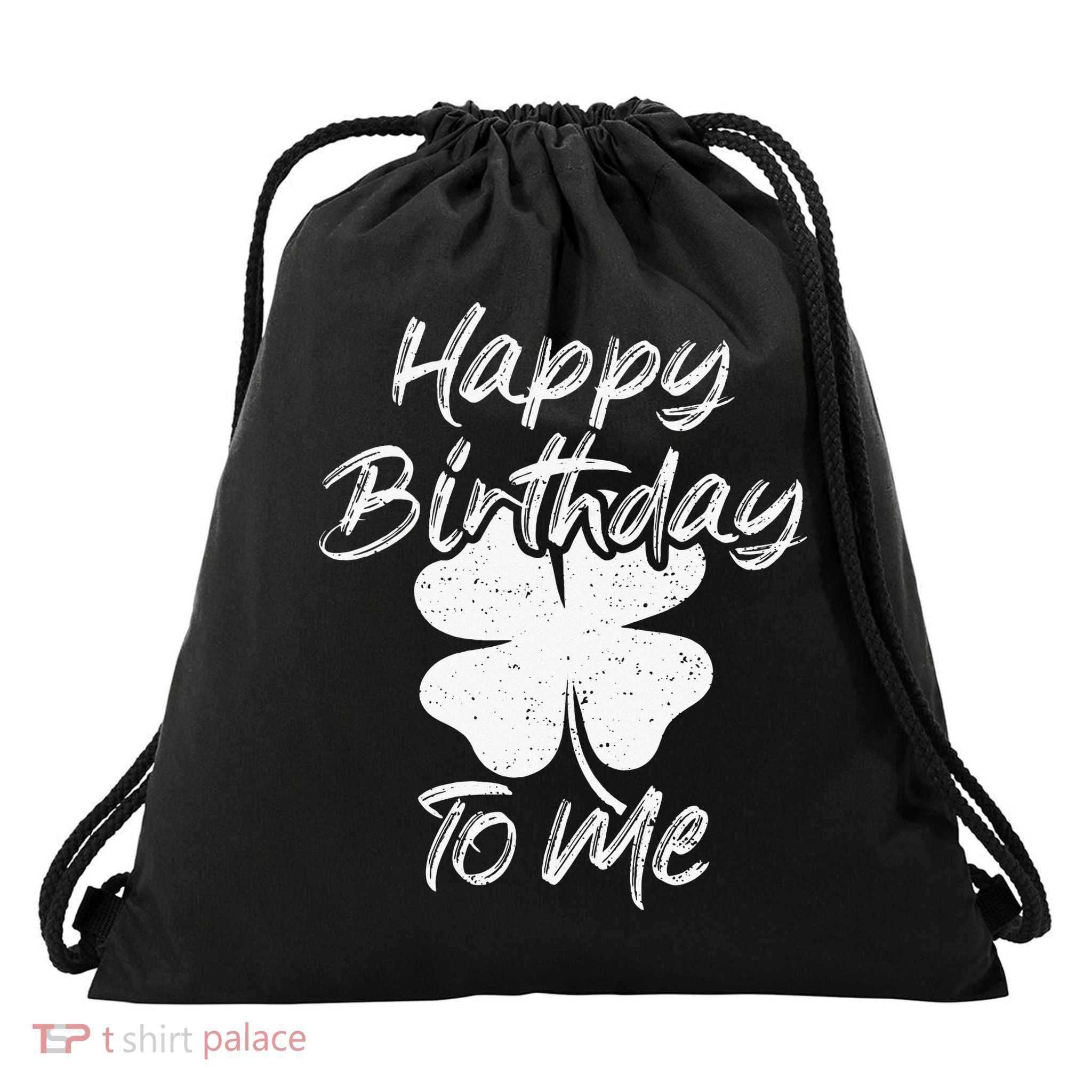St. Patrick's Day Happy Birthday Lucky Leprechaun Irish Drawstring Bag