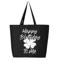 St. Patrick's Day Happy Birthday Lucky Leprechaun Irish 25L Jumbo Tote