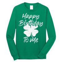 St. Patrick's Day Happy Birthday Lucky Leprechaun Irish Long Sleeve Shirt