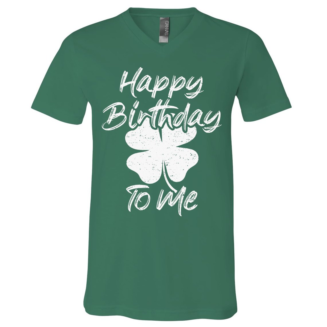 St. Patrick's Day Happy Birthday Lucky Leprechaun Irish V-Neck T-Shirt