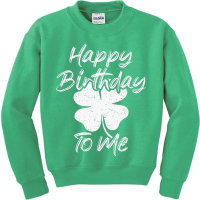 St. Patrick's Day Happy Birthday Lucky Leprechaun Irish Kids Sweatshirt