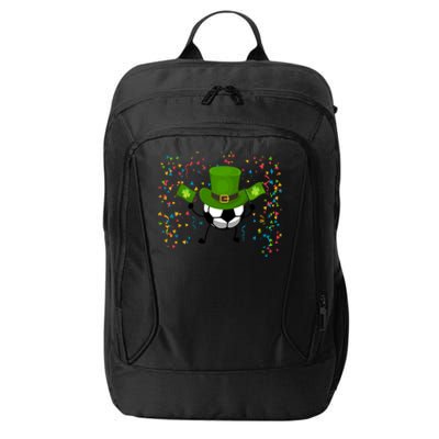 St Patrick's Day Soccer Leprechaun Sports Lovers Gift City Backpack