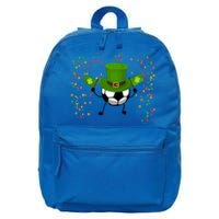 St Patrick's Day Soccer Leprechaun Sports Lovers Gift 16 in Basic Backpack