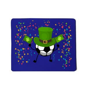 St Patrick's Day Soccer Leprechaun Sports Lovers Gift Mousepad