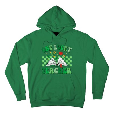 St Patricks Day Teacher Shirt One Lucky Teacher Shamrock Hoodie