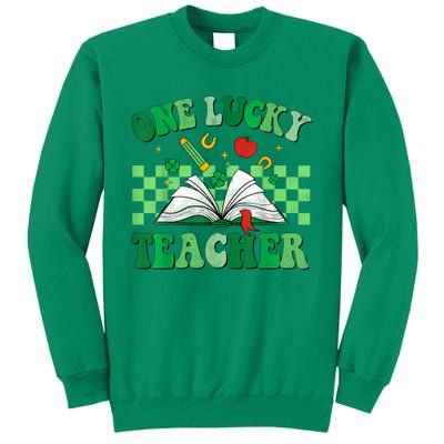 St Patricks Day Teacher Shirt One Lucky Teacher Shamrock Sweatshirt