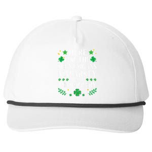 St Patricks Day Here For The Shenanigans Malarkey Tomfoolery Snapback Five-Panel Rope Hat