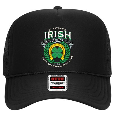 St Patricks Day Funny Irish Ing Team Graphic Cute Gift Trucker Hat