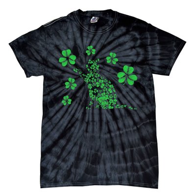 St Patrick's Day Shamrock Cat Irish Catrick's Catty's Tie-Dye T-Shirt