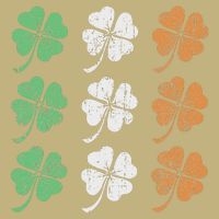 St PatrickS Day Irish Lucky 4 Leaf Clover Shamrocks Ireland Button