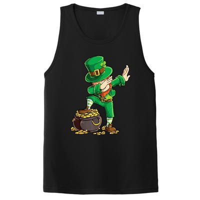 St Patricks Day Dabbing Leprechaun Men Dab Dance PosiCharge Competitor Tank