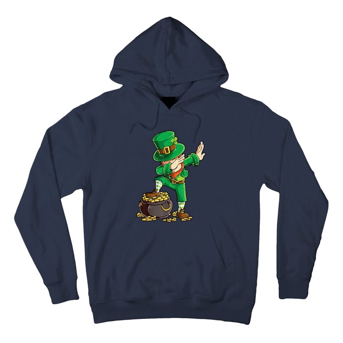 St Patricks Day Dabbing Leprechaun Men Dab Dance Hoodie