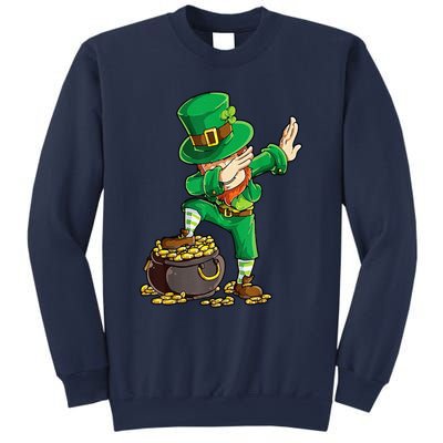 St Patricks Day Dabbing Leprechaun Men Dab Dance Sweatshirt