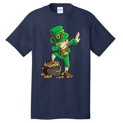 St Patricks Day Dabbing Leprechaun Men Dab Dance Tall T-Shirt