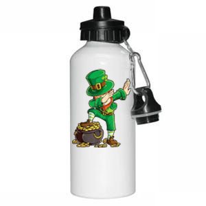 St Patricks Day Dabbing Leprechaun Men Dab Dance Aluminum Water Bottle