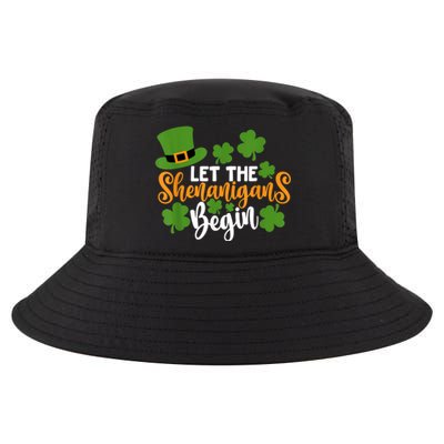 St Patricks Day shirt Wo  Let The Shenanigans Begin Cool Comfort Performance Bucket Hat