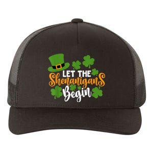 St Patricks Day shirt Wo  Let The Shenanigans Begin Yupoong Adult 5-Panel Trucker Hat