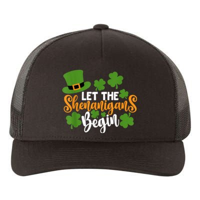 St Patricks Day shirt Wo  Let The Shenanigans Begin Yupoong Adult 5-Panel Trucker Hat