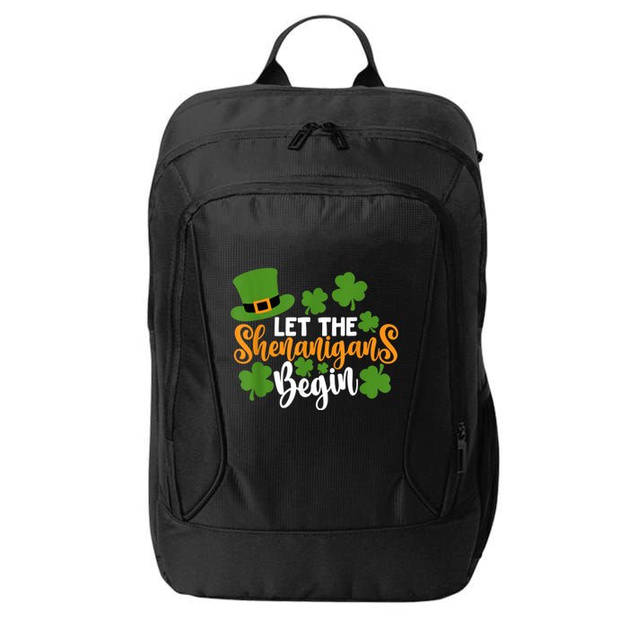 St Patricks Day shirt Wo  Let The Shenanigans Begin City Backpack