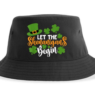 St Patricks Day shirt Wo  Let The Shenanigans Begin Sustainable Bucket Hat