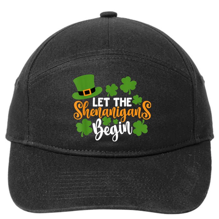 St Patricks Day shirt Wo  Let The Shenanigans Begin 7-Panel Snapback Hat