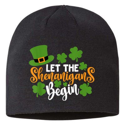 St Patricks Day shirt Wo  Let The Shenanigans Begin Sustainable Beanie