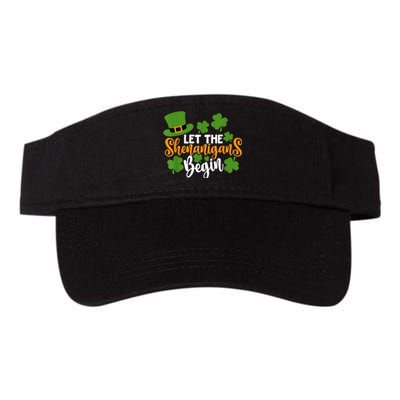 St Patricks Day shirt Wo  Let The Shenanigans Begin Valucap Bio-Washed Visor