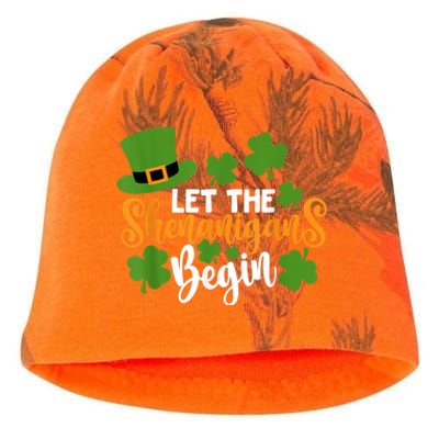 St Patricks Day shirt Wo  Let The Shenanigans Begin Kati - Camo Knit Beanie