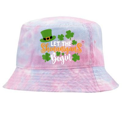 St Patricks Day shirt Wo  Let The Shenanigans Begin Tie-Dyed Bucket Hat