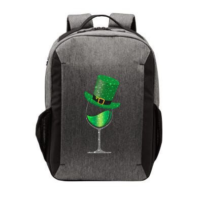 St Patricks Day Lucky Sparkly Wine Glass Vector Backpack