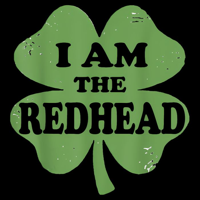 St Patricks Day  Dibs On The Redhead I Am The Redhead Flat Bill Trucker Hat
