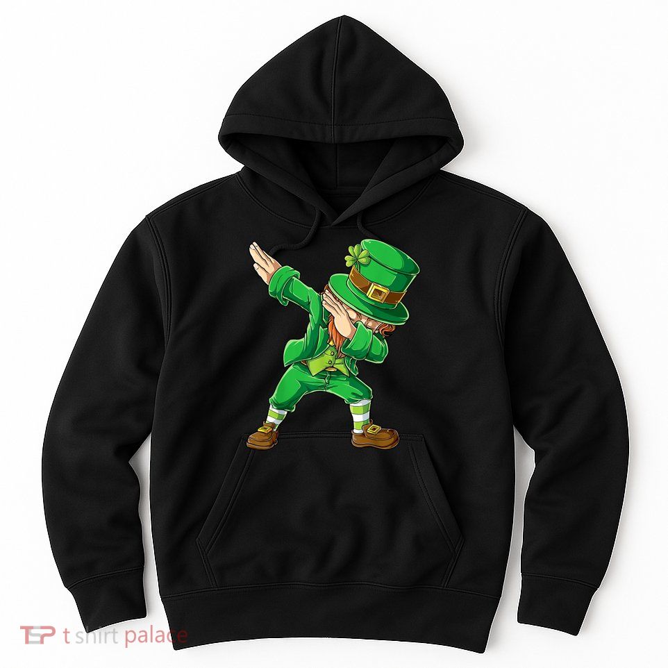 St Patricks Day Dabbing Leprechaun Boys Kids Men Dab Youth Hoodie