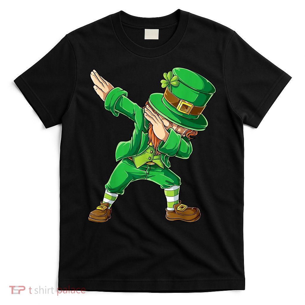 St Patricks Day Dabbing Leprechaun Boys Kids Men Dab Youth T-Shirt