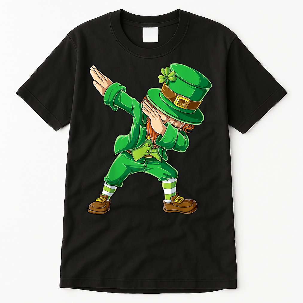 St Patricks Day Dabbing Leprechaun Boys Kids Men Dab Youth Tall T-Shirt