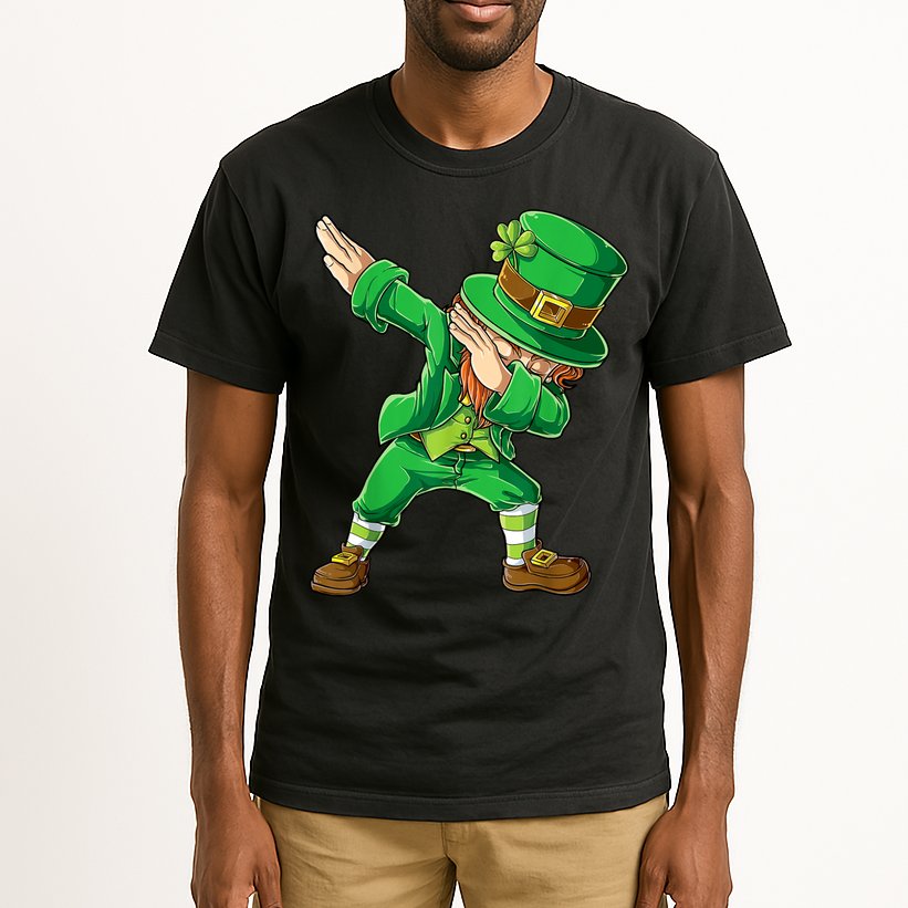 St Patricks Day Dabbing Leprechaun Boys Kids Men Dab Youth Tall T-Shirt