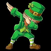 St Patricks Day Dabbing Leprechaun Boys Kids Men Dab Youth Tall T-Shirt