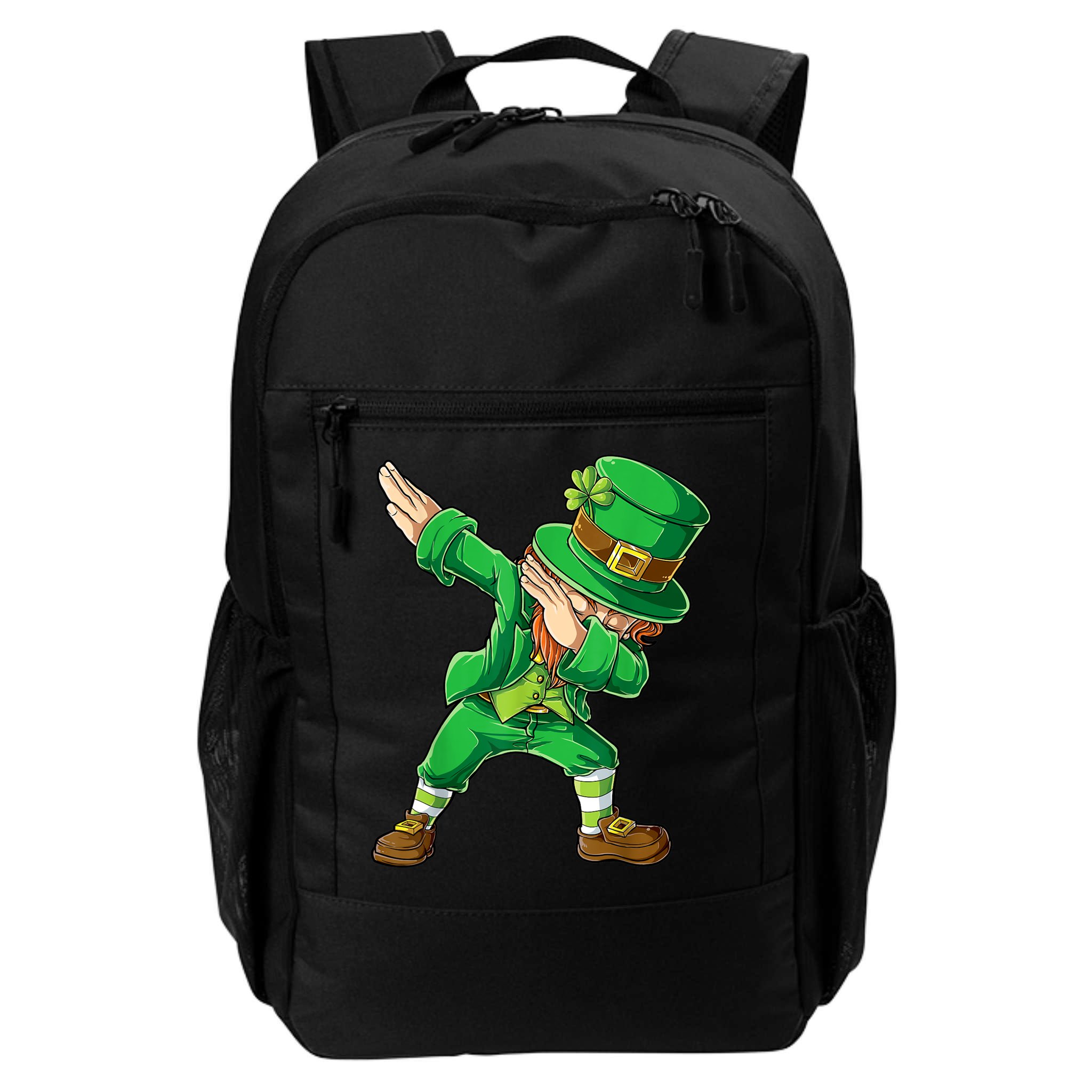 St Patricks Day Dabbing Leprechaun Boys Kids Men Dab Youth Backpack