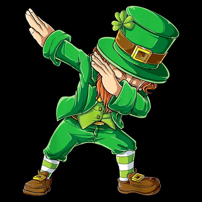 St Patricks Day Dabbing Leprechaun Boys Kids Men Dab Youth Backpack