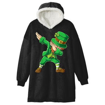 St Patricks Day Dabbing Leprechaun Boys Kids Men Dab Youth Hooded Wearable Blanket