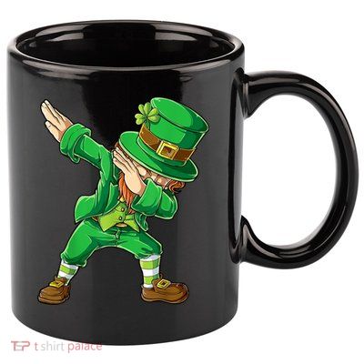 St Patricks Day Dabbing Leprechaun Boys Kids Men Dab Youth 11oz C Handle Ceramic Mug