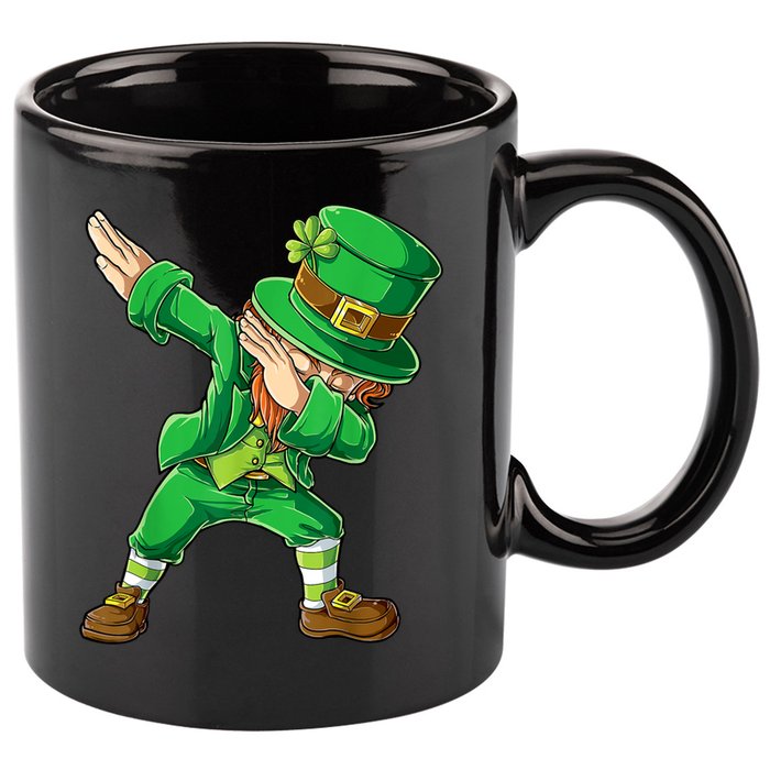 St Patricks Day Dabbing Leprechaun Boys Kids Men Dab Youth 11oz C Handle Ceramic Mug