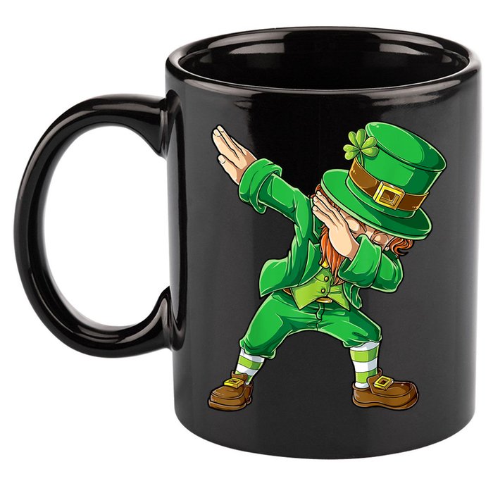 St Patricks Day Dabbing Leprechaun Boys Kids Men Dab Youth 11oz C Handle Ceramic Mug