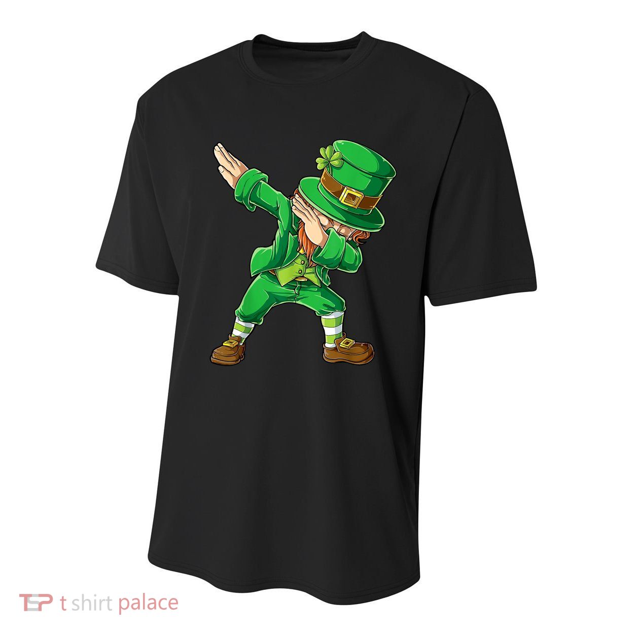 St Patricks Day Dabbing Leprechaun Boys Kids Men Dab Youth Youth Performance Sprint T-Shirt