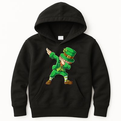 St Patricks Day Dabbing Leprechaun Boys Kids Men Dab Youth Kids Hoodie