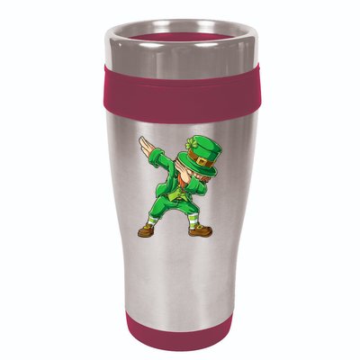 St Patricks Day Dabbing Leprechaun Boys Kids Men Dab Youth 16oz Travel Tumbler